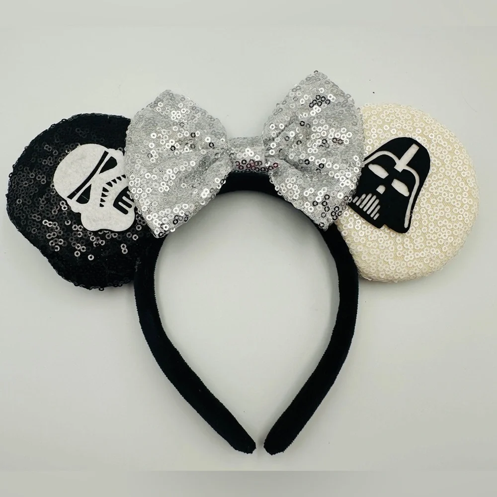 Star Wars Darth Vader and Stormtrooper Sequin Minnie Mouse Ears Headband